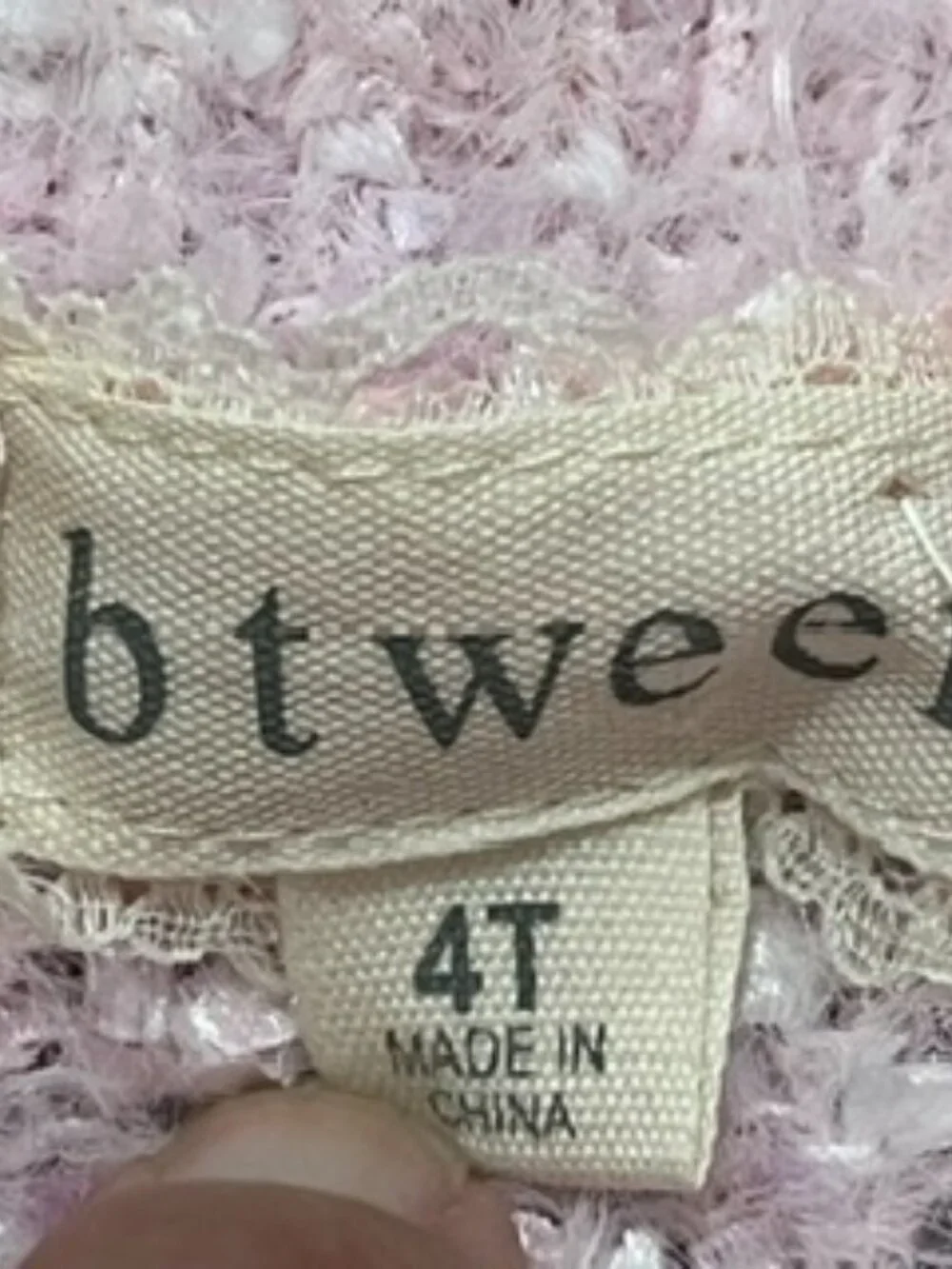 NEW b t ween Sweater Pants set Girl's 4T Pink Long Sleeve NWT